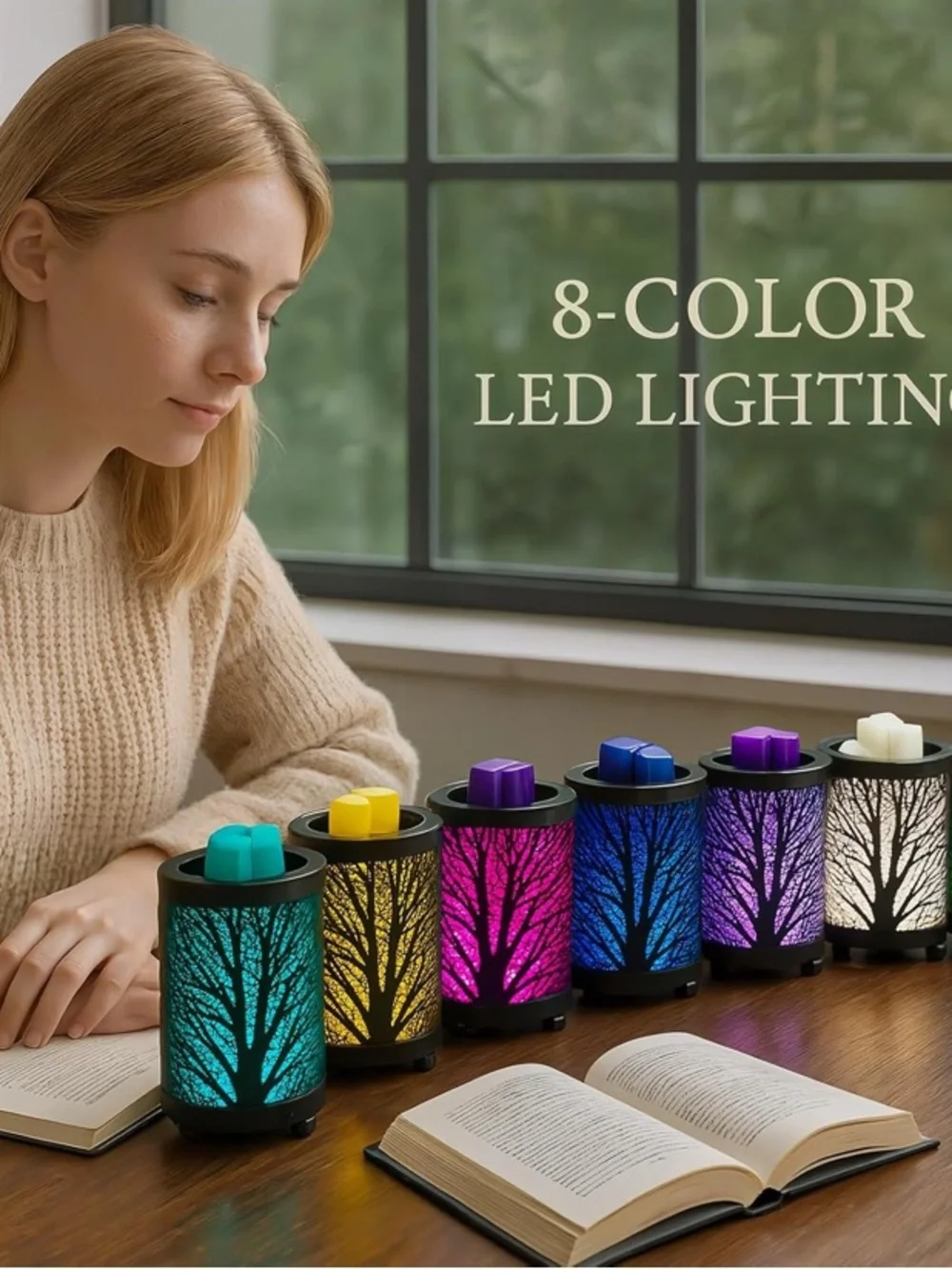 Forest Design LED Color Changing Wax Melt Warmer - Picture 3 of 5